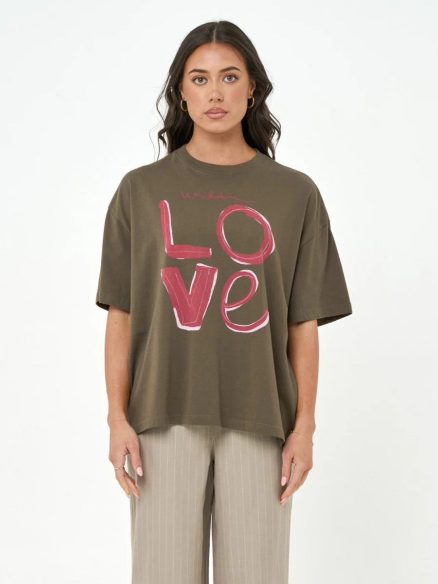 With Love Tee | Chocolate