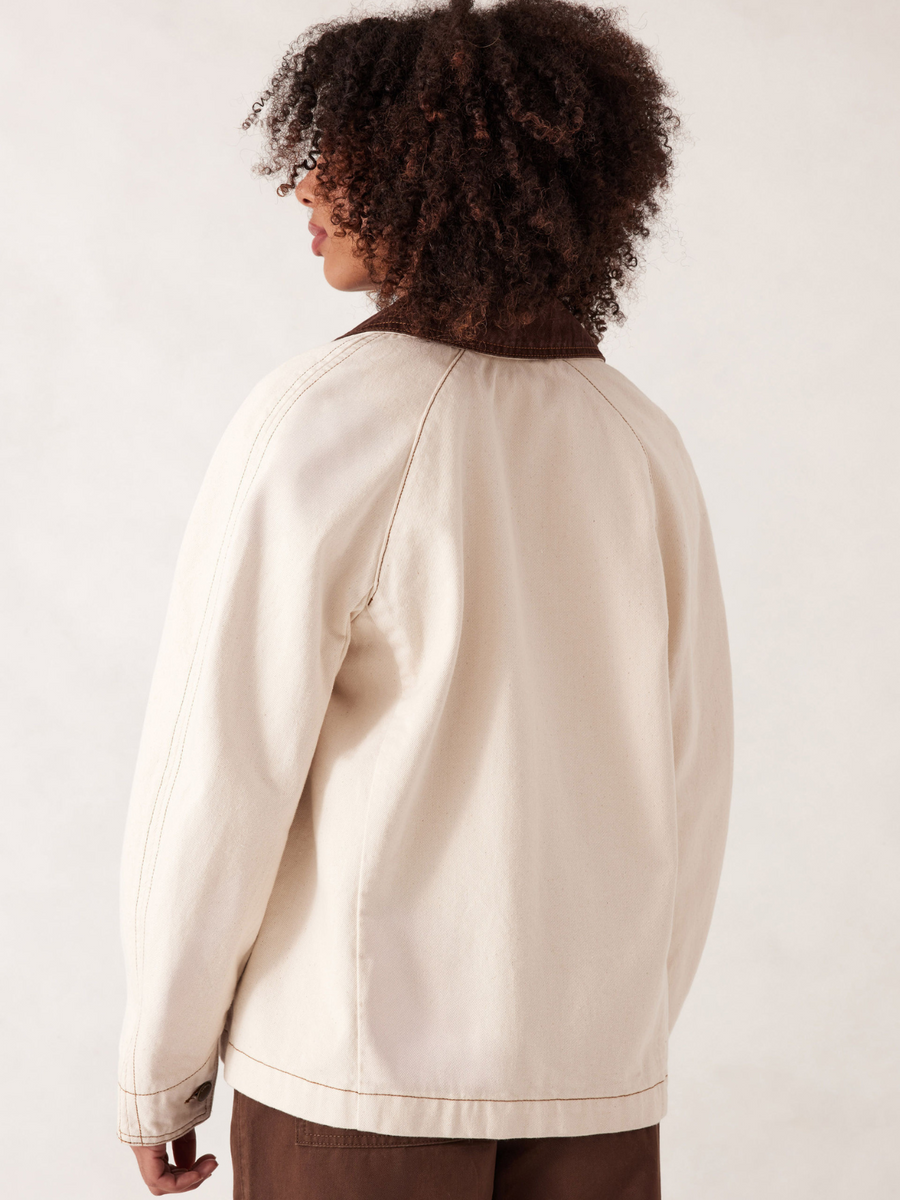 Denim Barn Jacket | Ecru