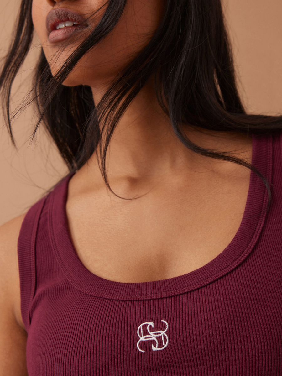 Zoe Contour Rib Scoop Tank