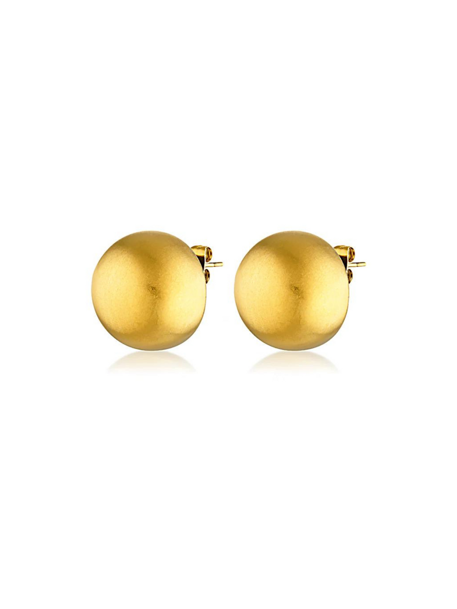 Jean Earrings | Brushed Gold
