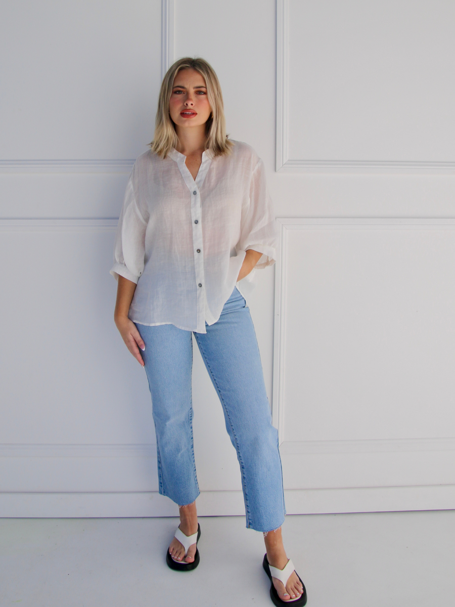 Harper Linen Top