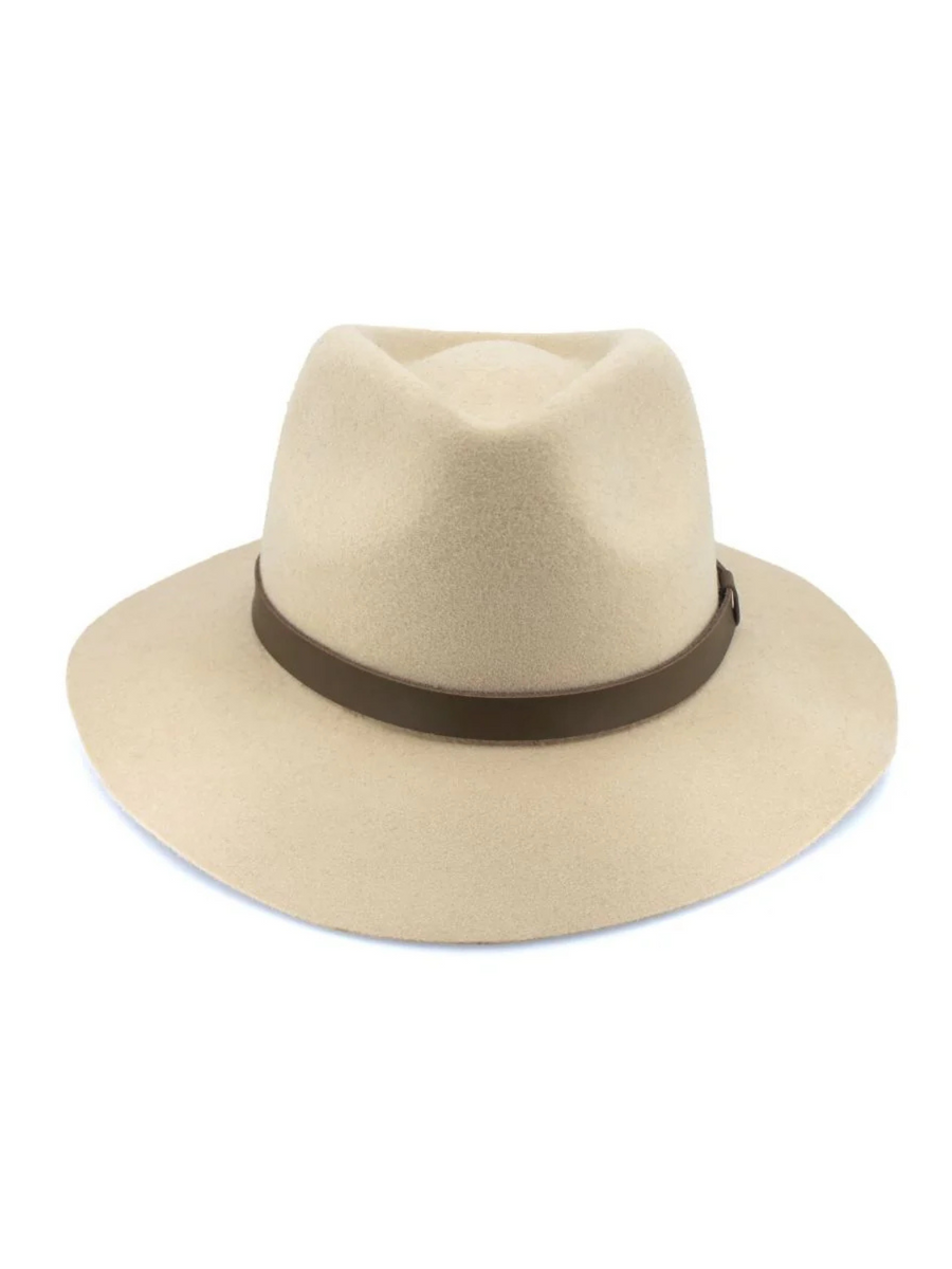 Thredbo Wool Felt Fedora | Beige