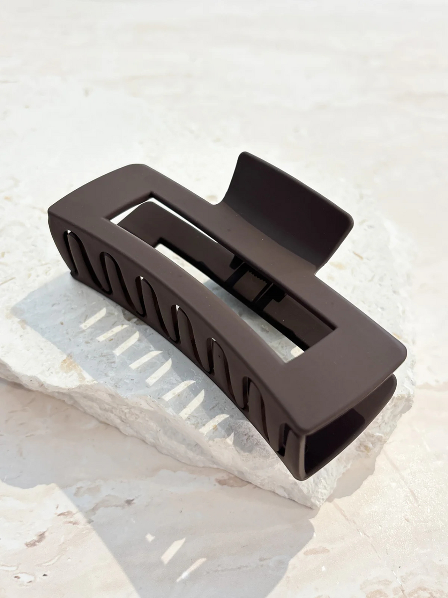 Large Matte Rectangular Claw Clip