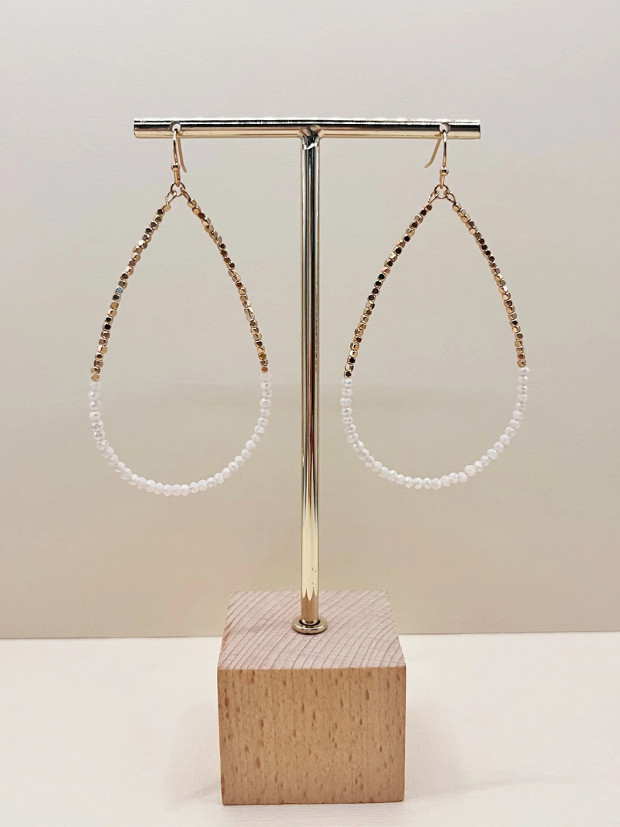 Cove Earrings | White