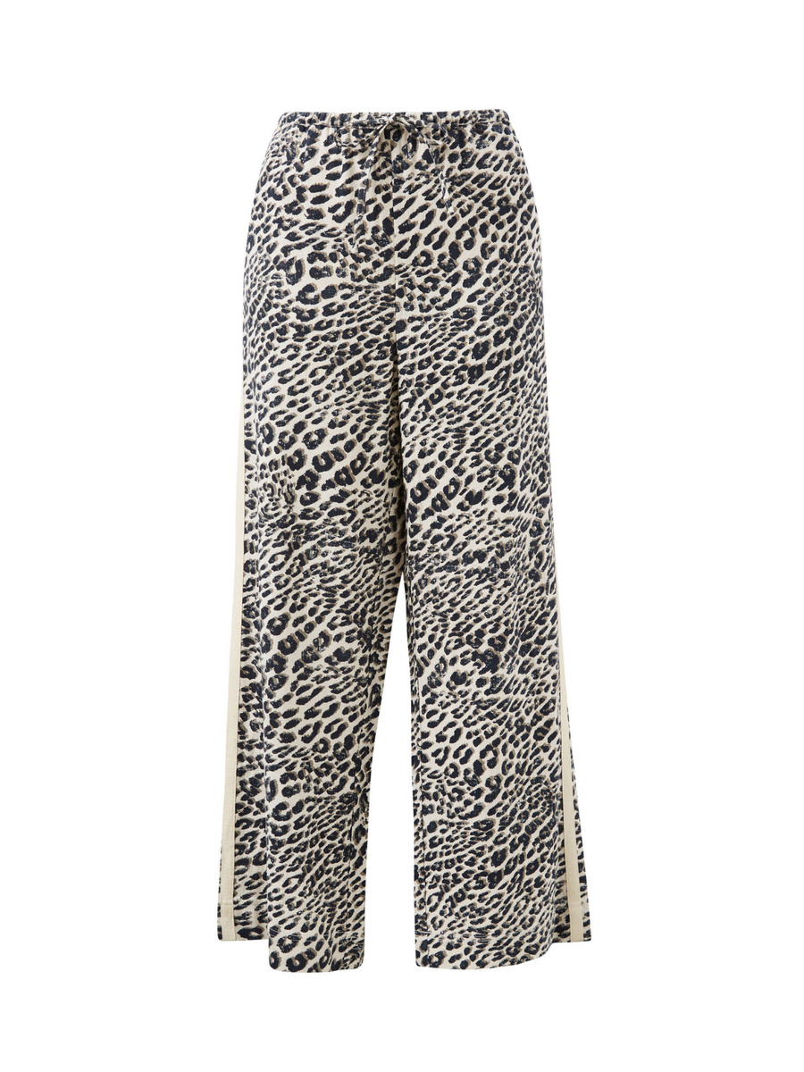 Relaxed Drawstring Pant | Leopard