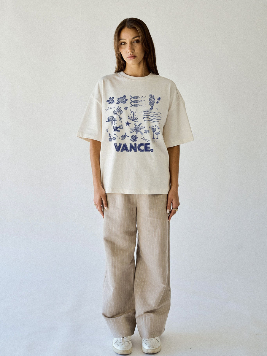 Holiday Oversized Tee | Off White