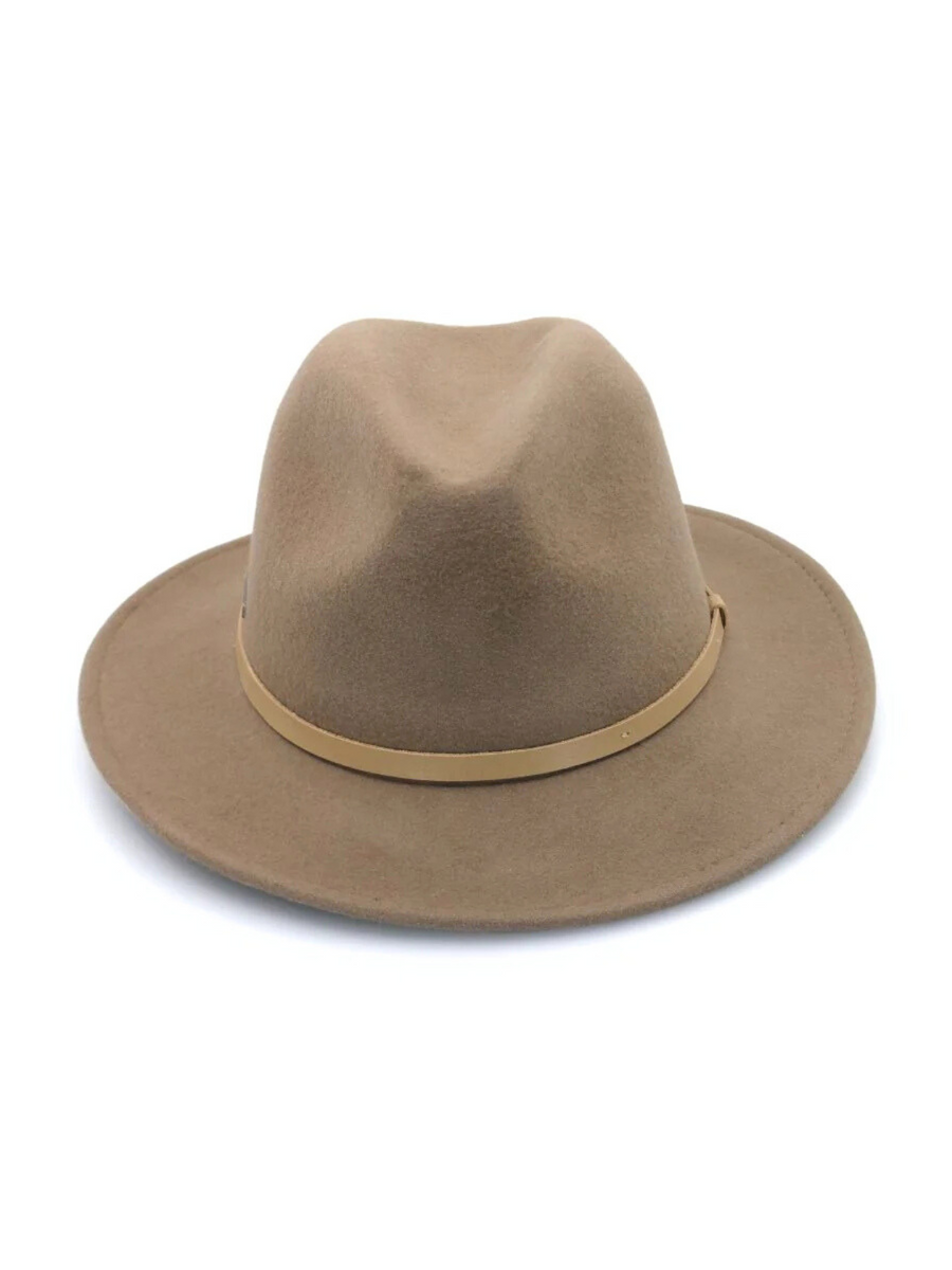 Laax Wool Felt Fedora | Mushroom