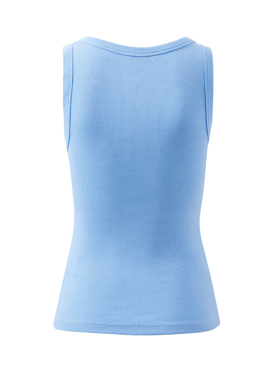 Zoe Contour Rib Scoop Tank