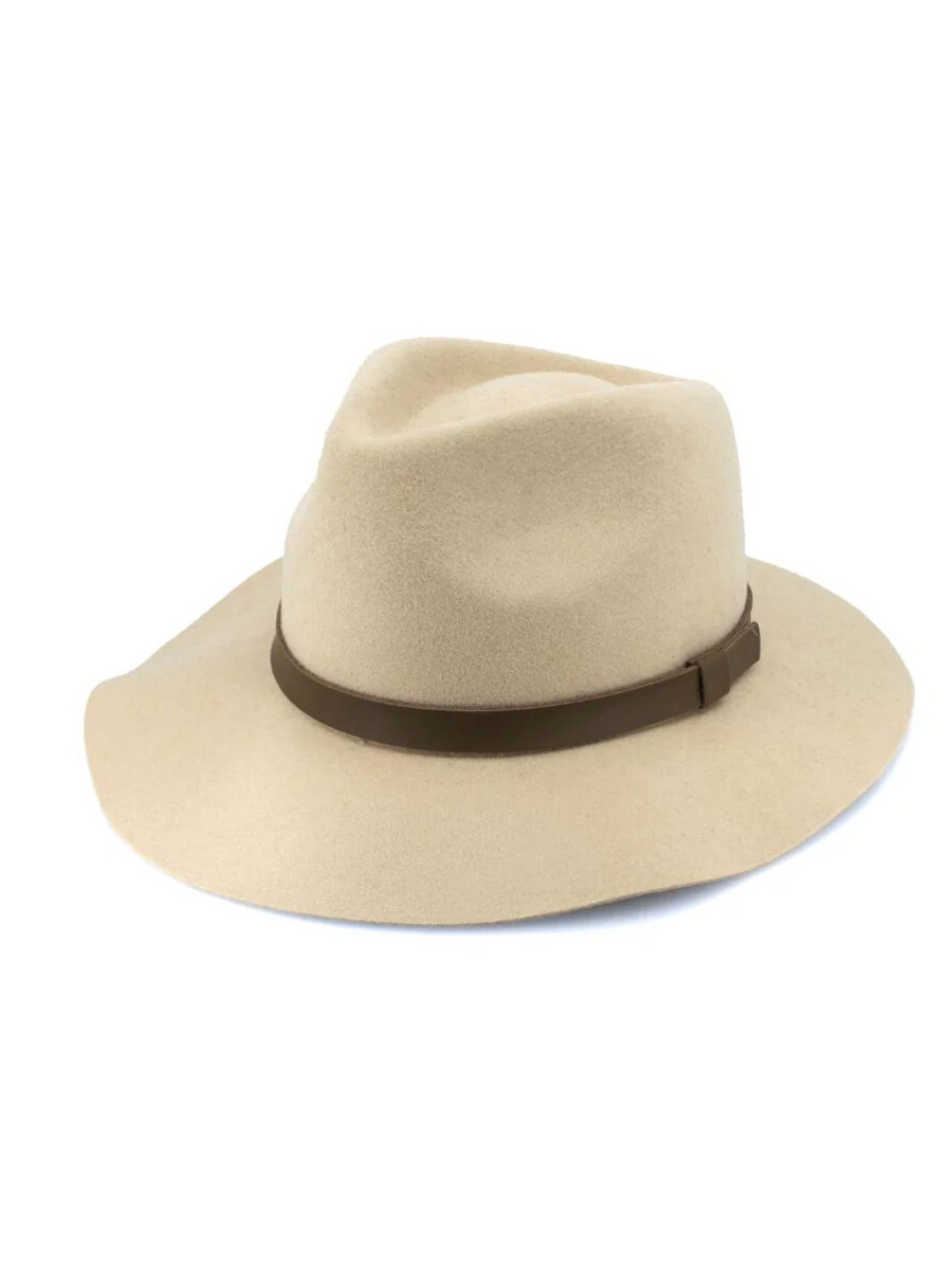 Thredbo Wool Felt Fedora | Beige
