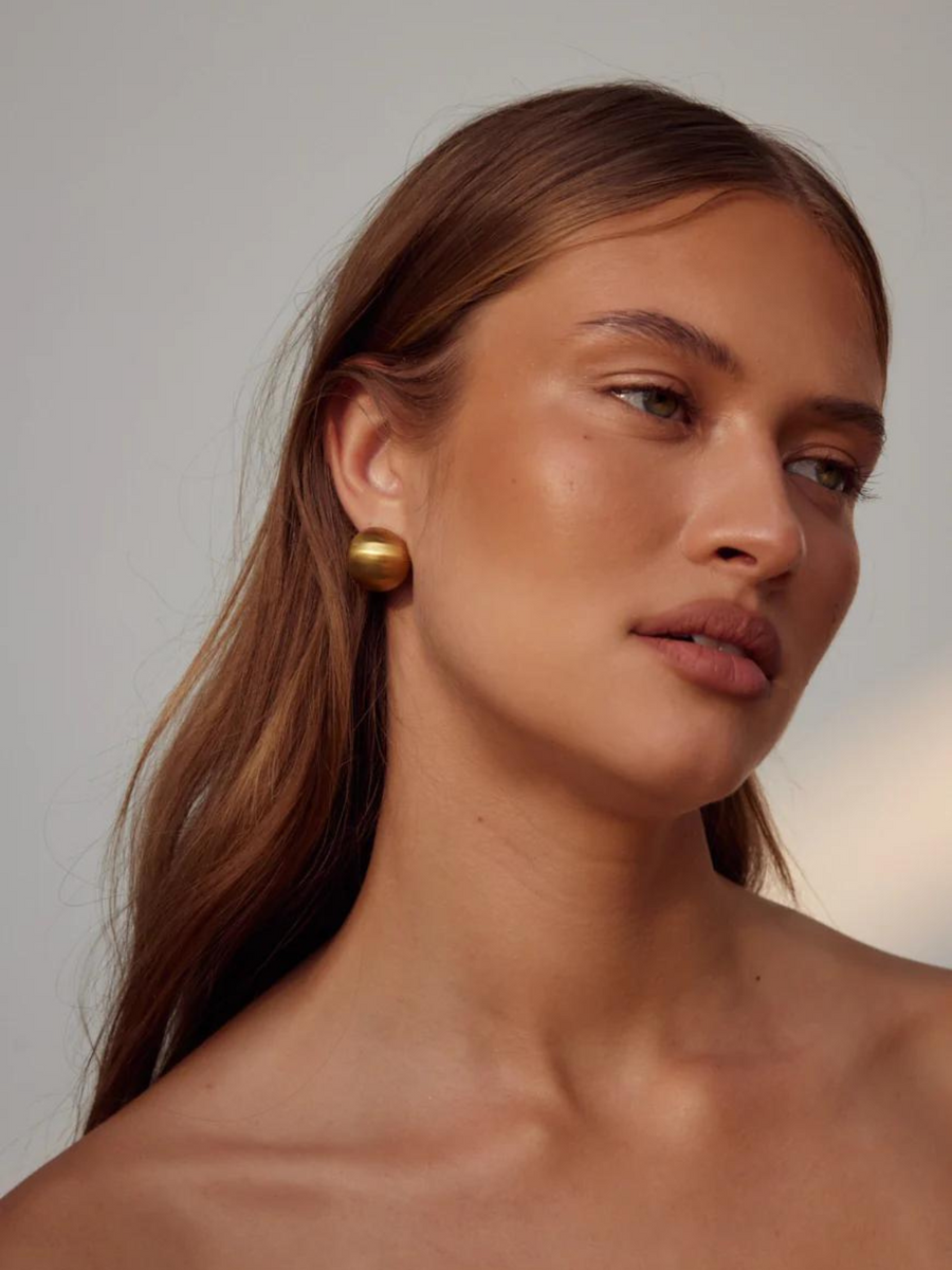 Jean Earrings | Brushed Gold