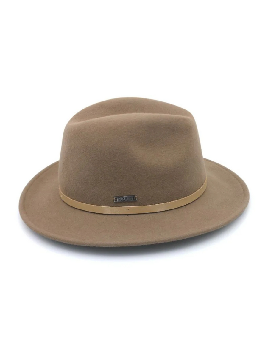 Laax Wool Felt Fedora | Mushroom