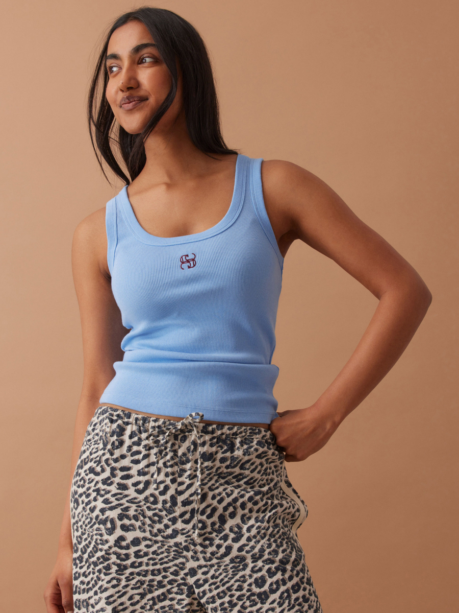 Zoe Contour Rib Scoop Tank