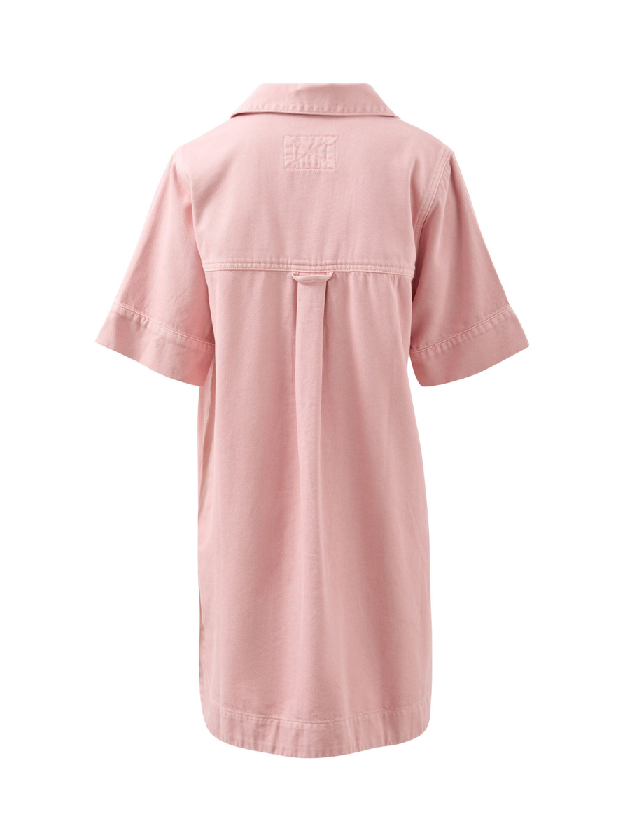 Sammy Relaxed Shirt Dress | Washed Pink