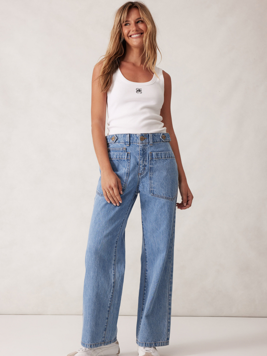Zoe Contour Rib Scoop Tank