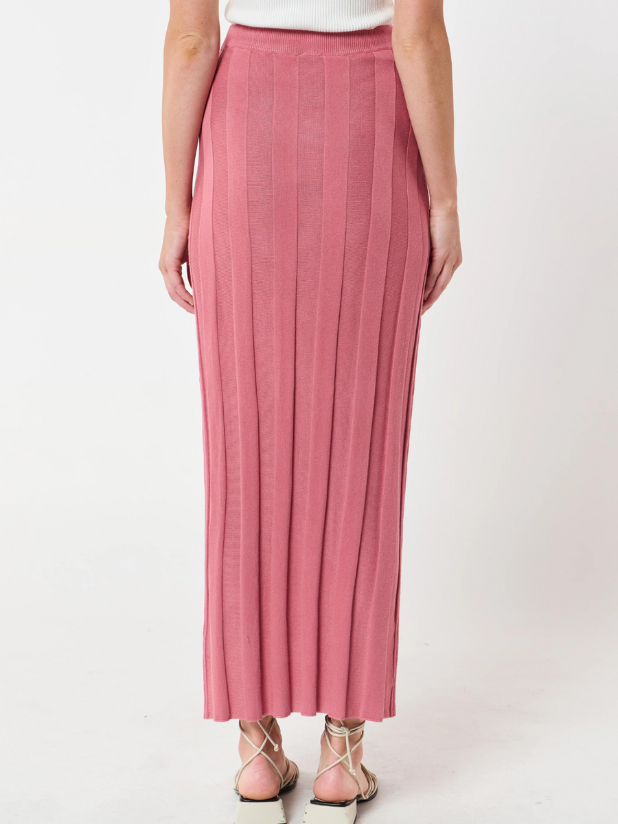 Lulu Column Knit Midi Skirt | Rose