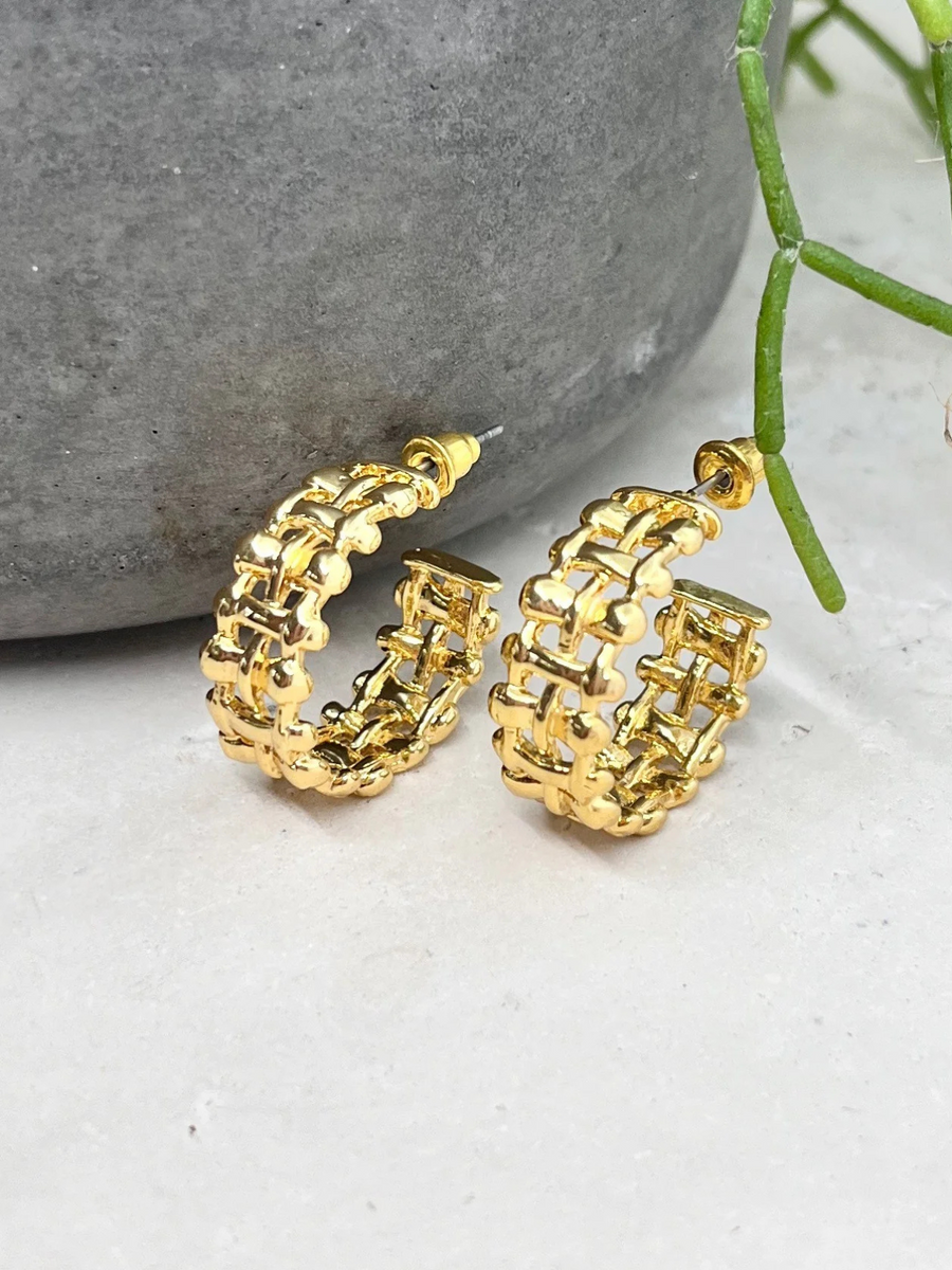 Catalina Hoop Earrings | Gold