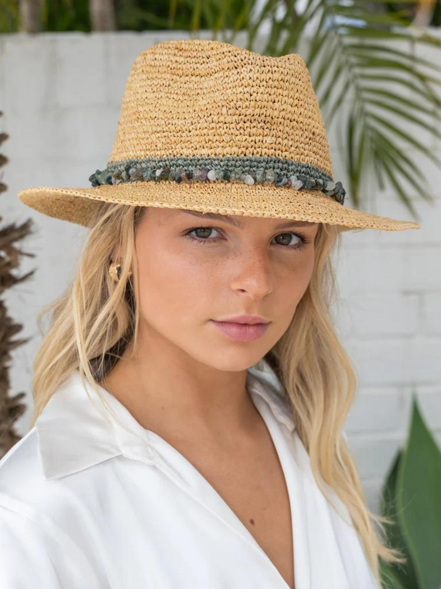 Christine Raffia Fedora