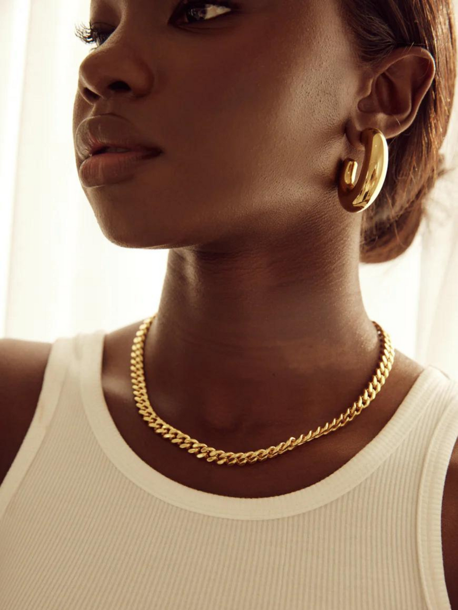 Camelia Chain Necklace | Gold