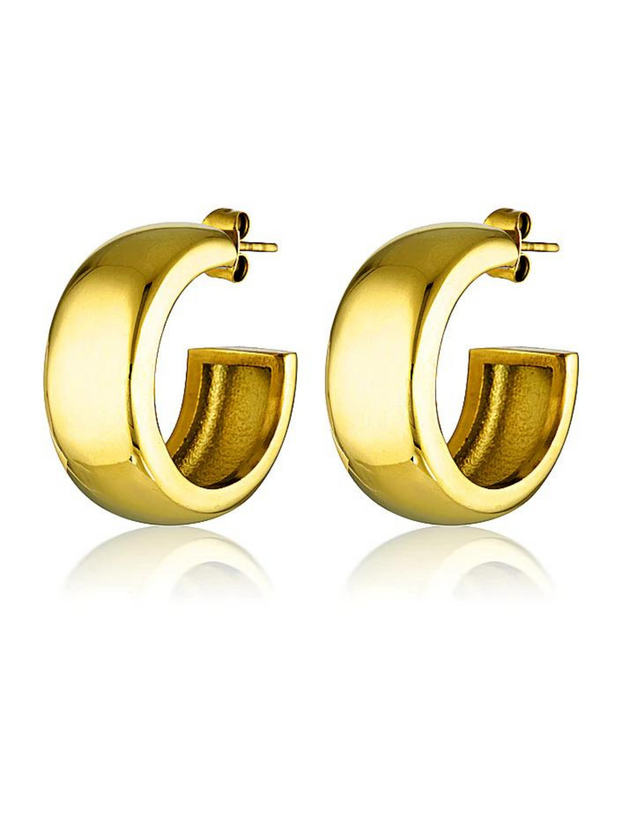 1960 Hoop Earrings | Gold