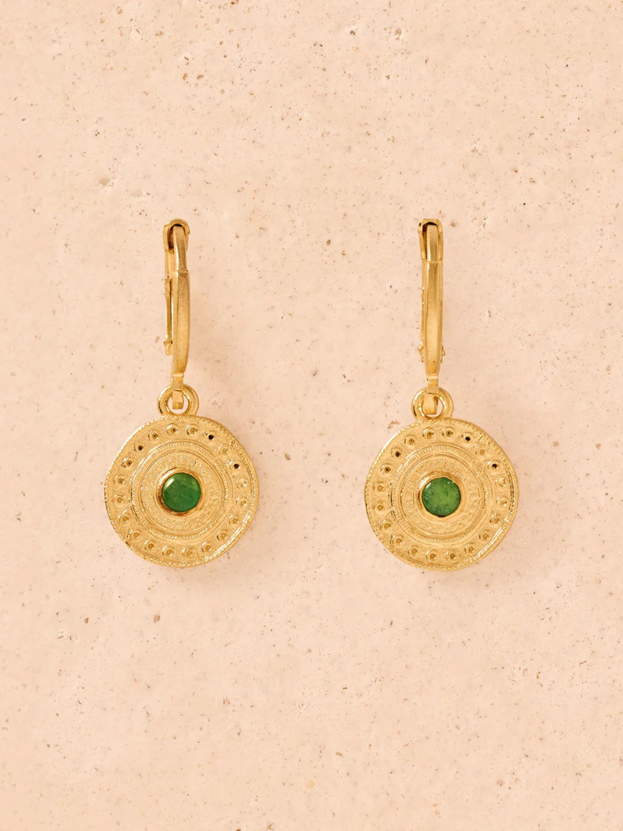 Alba Green Earrings