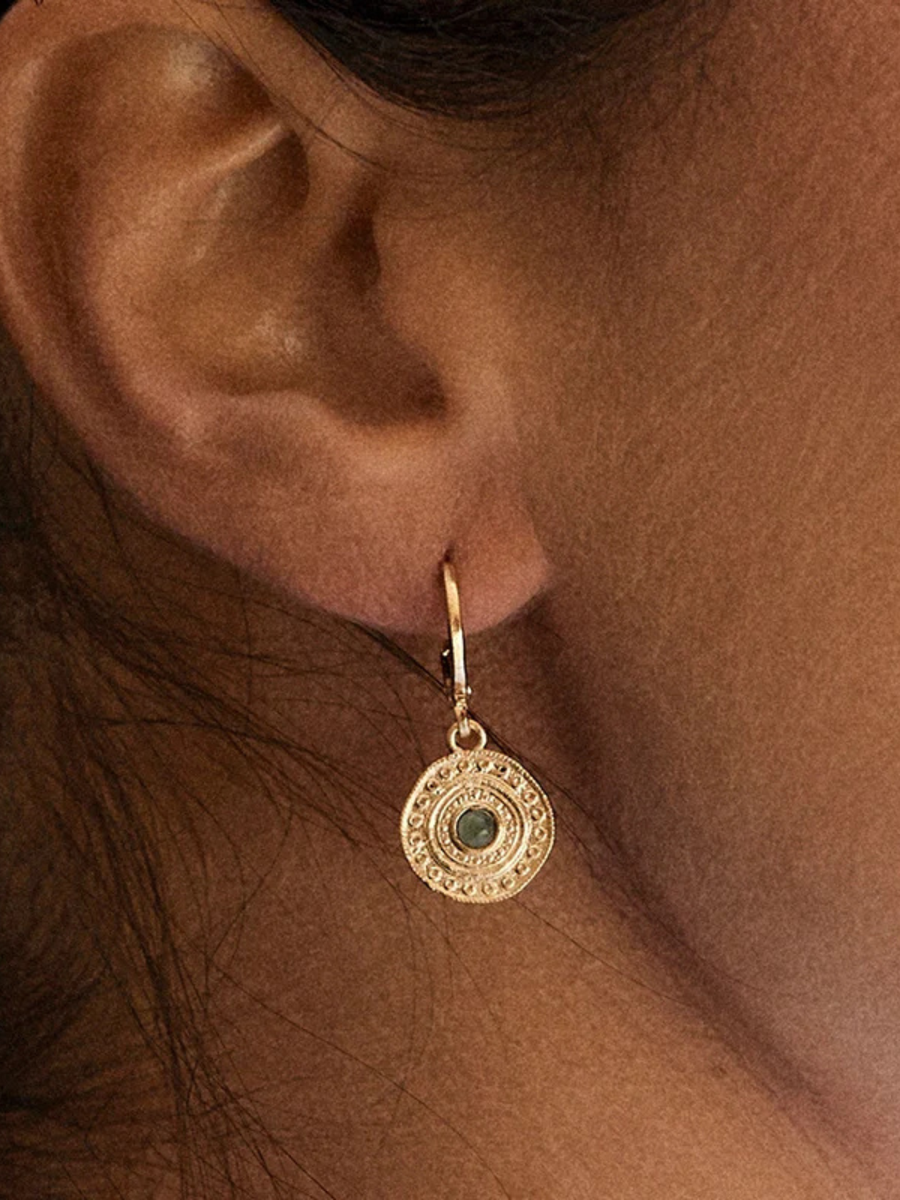 Alba Green Earrings