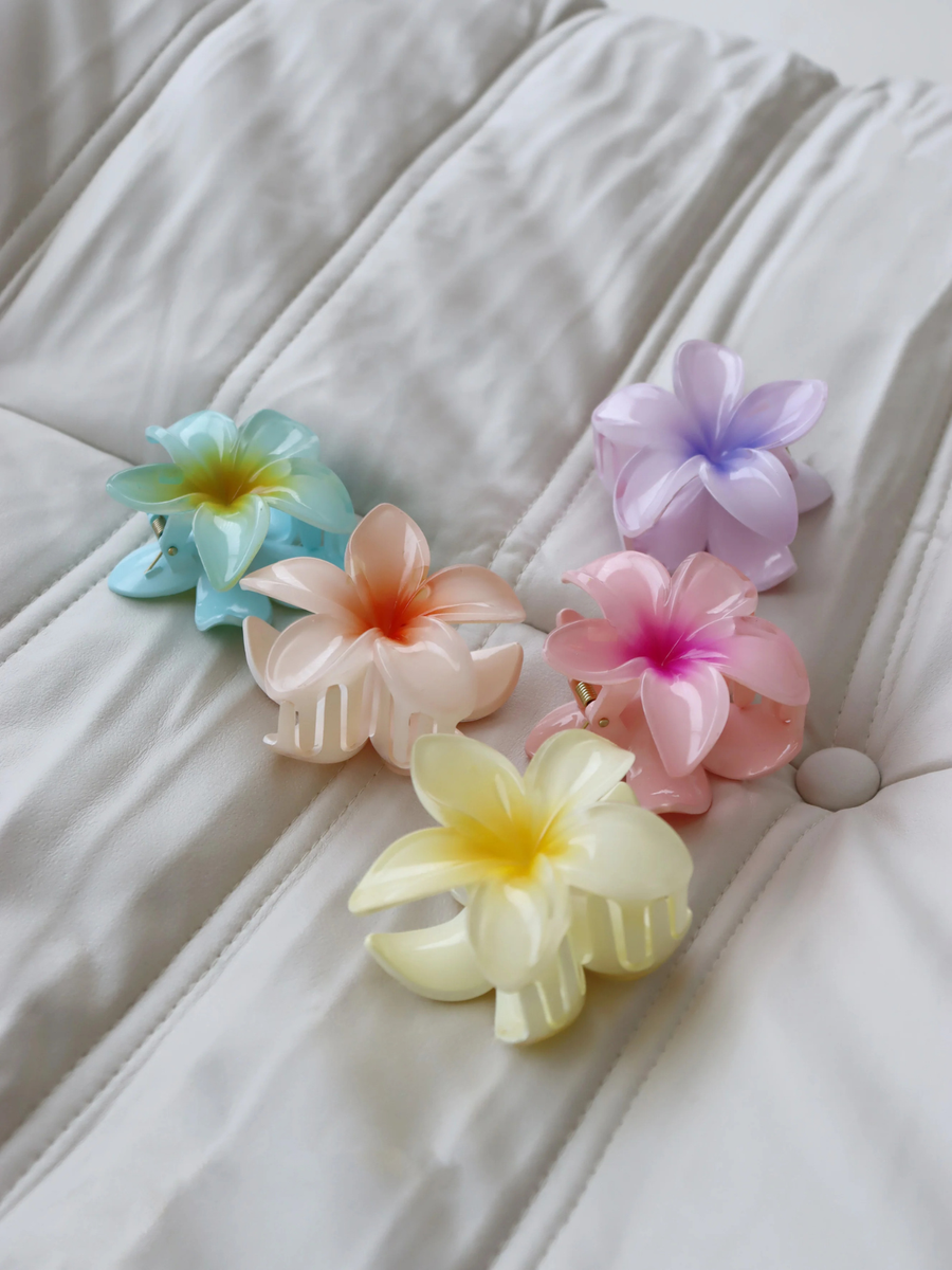 Aloha Flower Claw Clip
