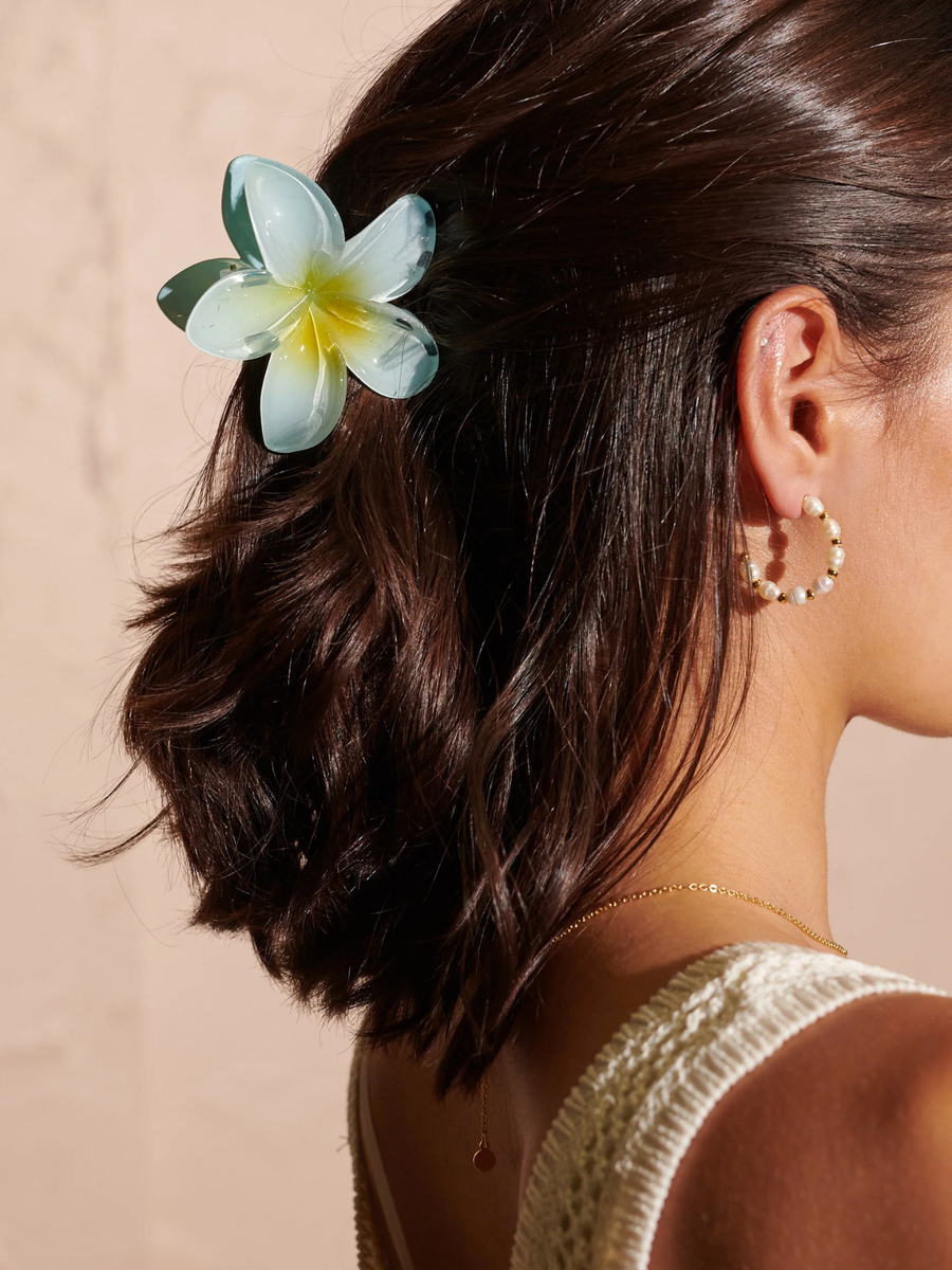 Aloha Flower Claw Clip