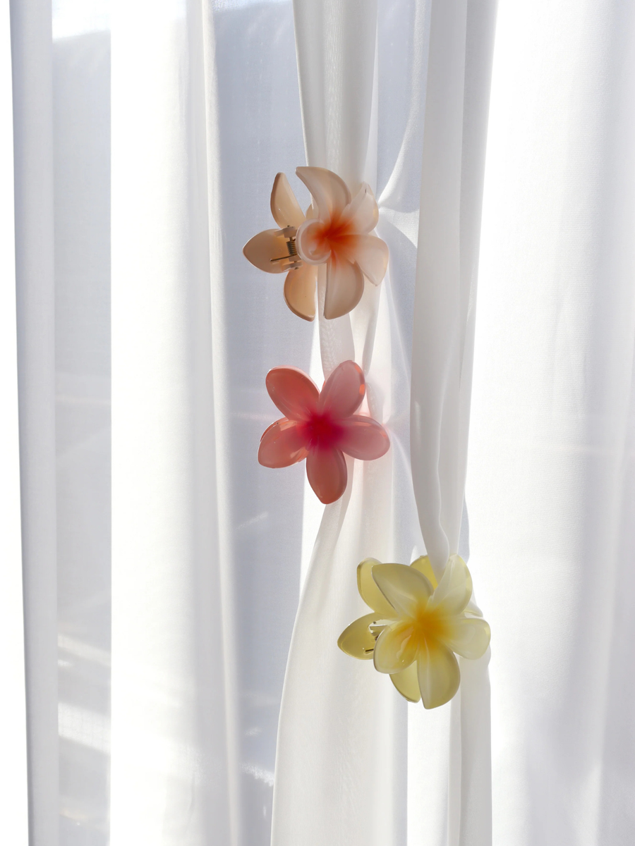 Aloha Flower Claw Clip