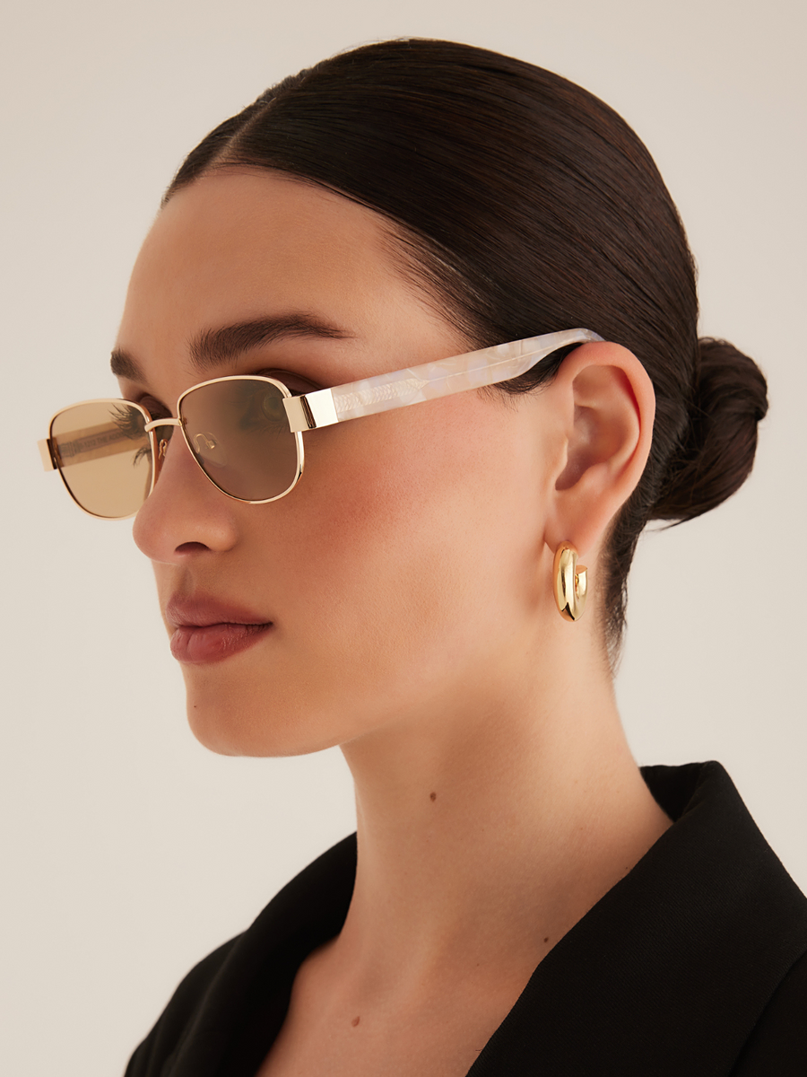 THE ADDISON | GOLD-PEARL TORT-BEIGE