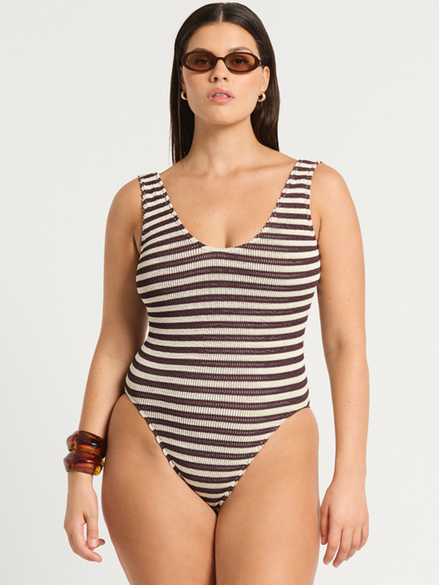 Mara One Piece | Sable Stripe
