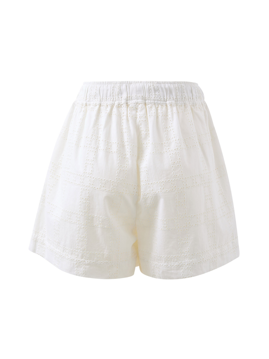 Mila Short | White Broderie