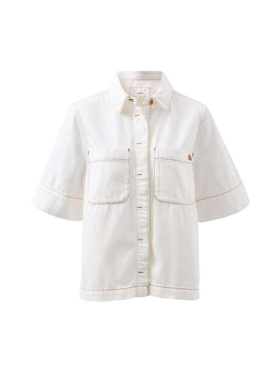 Noa Short Sleeve Shirt | Ecru