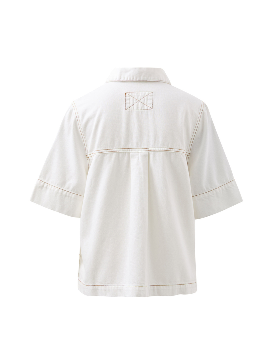 Noa Short Sleeve Shirt | Ecru