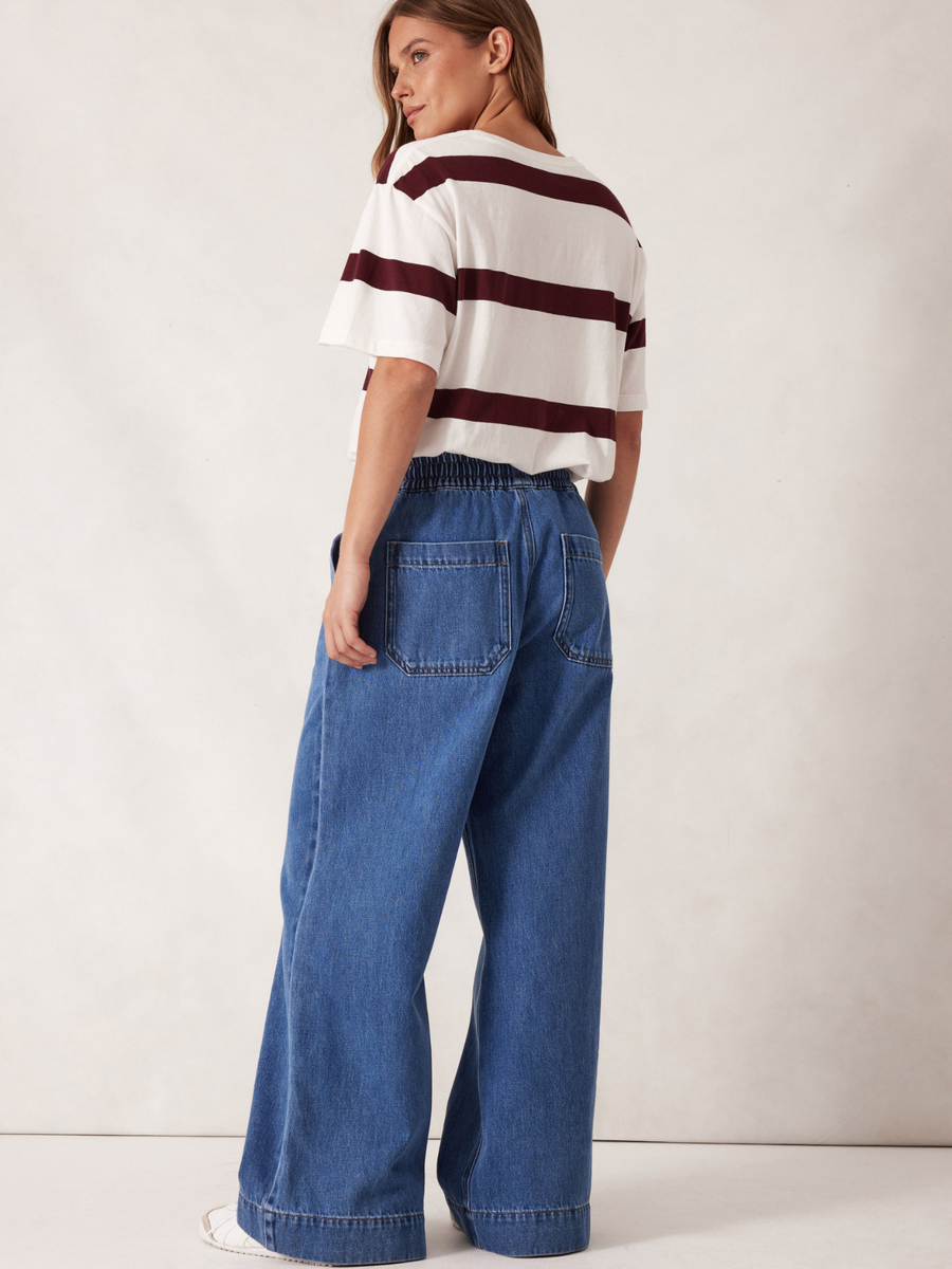 Andie Wide Leg Drawstring Pant