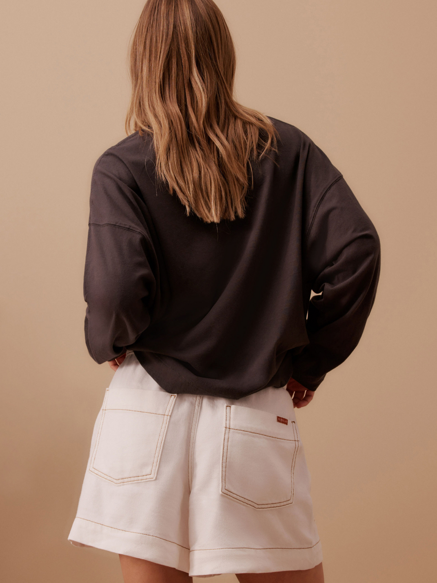 Darcy Relaxed Everyday Short | Ecru
