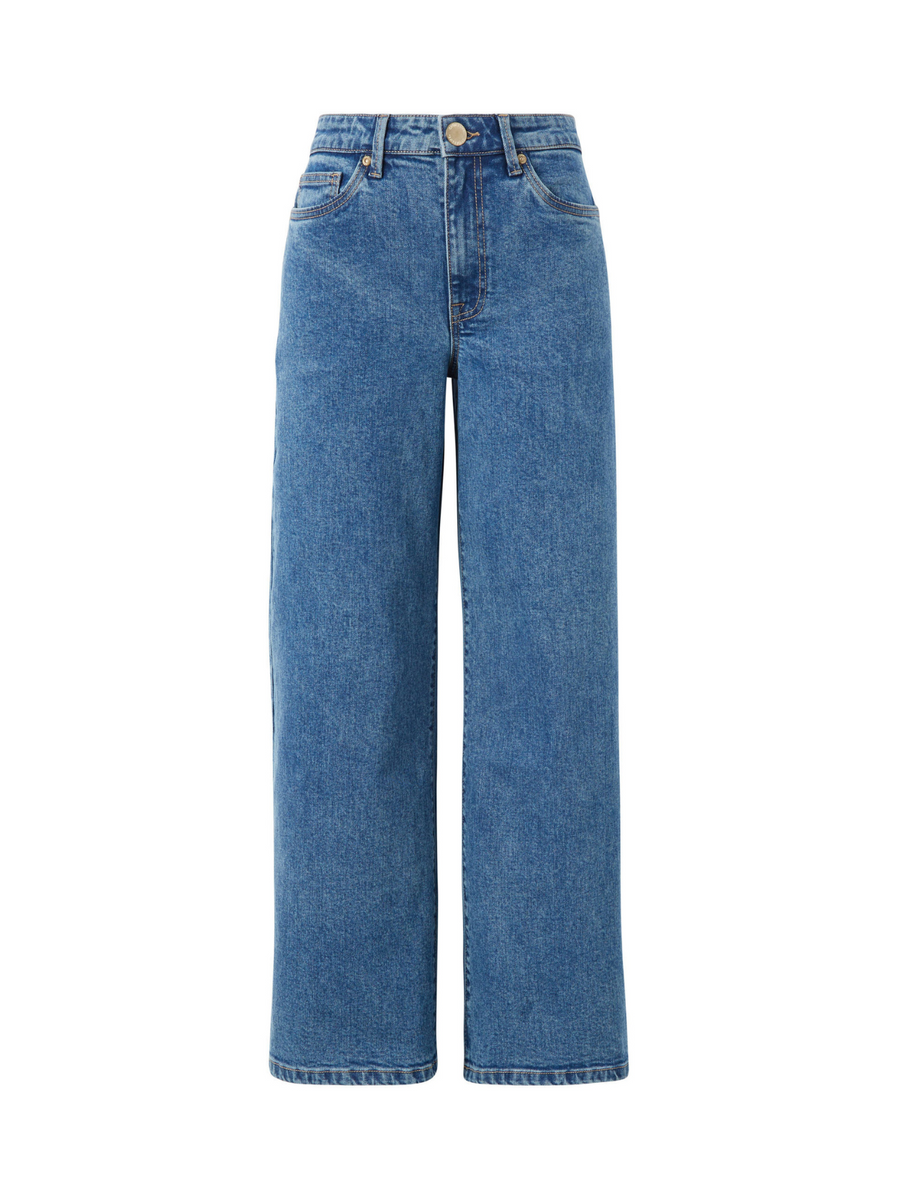 Evie Wide Leg Jean | Fresh Indigo
