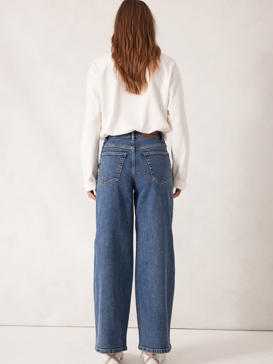 Evie Wide Leg Jean | Fresh Indigo