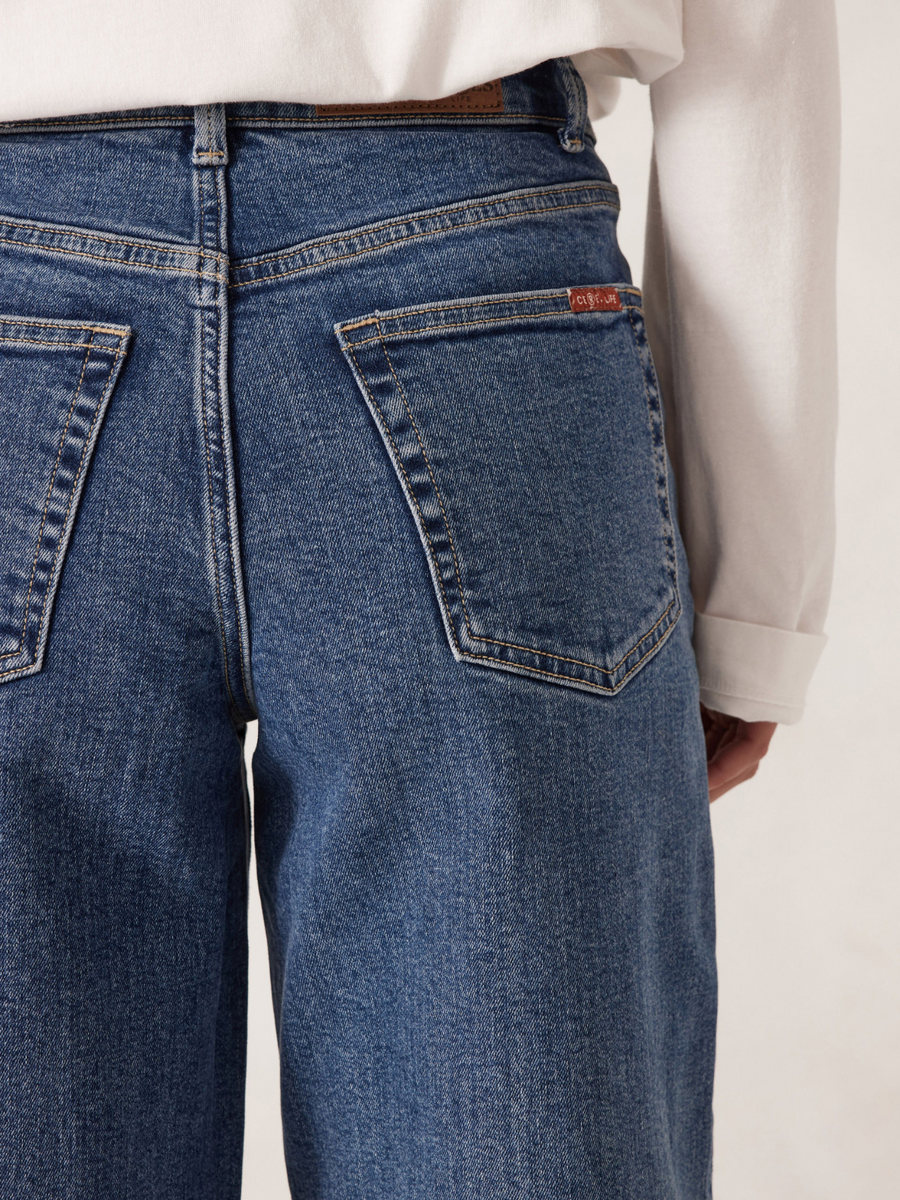 Evie Wide Leg Jean | Fresh Indigo
