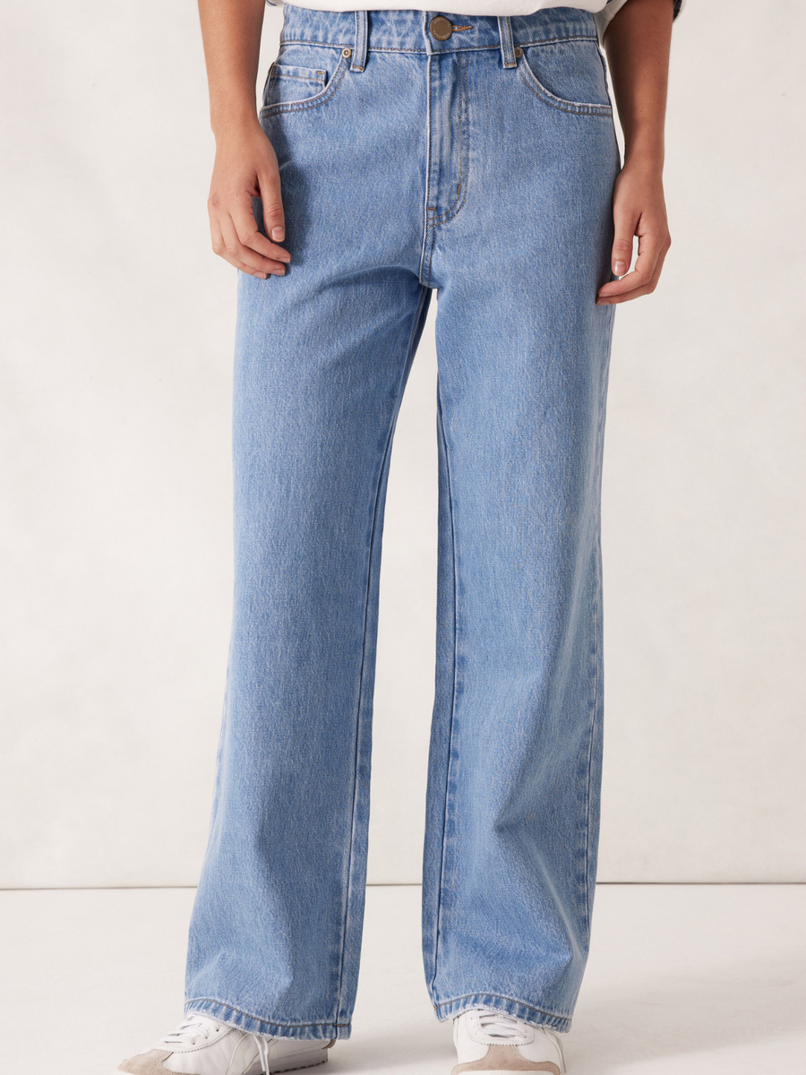 Frankie Loose Straight Jean | Mid Blue Wash