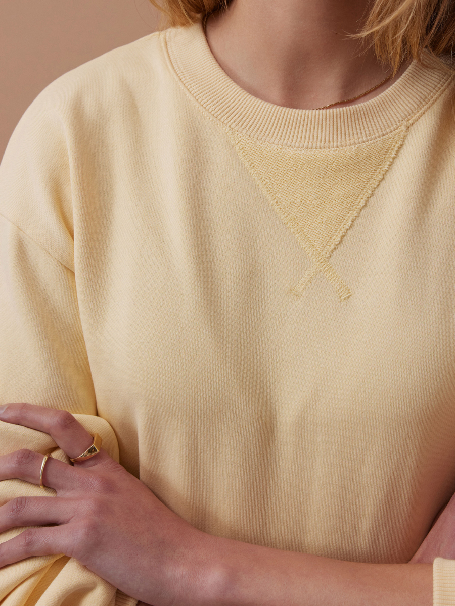 Ruby Reverse Panel Crew | Sunny Yellow