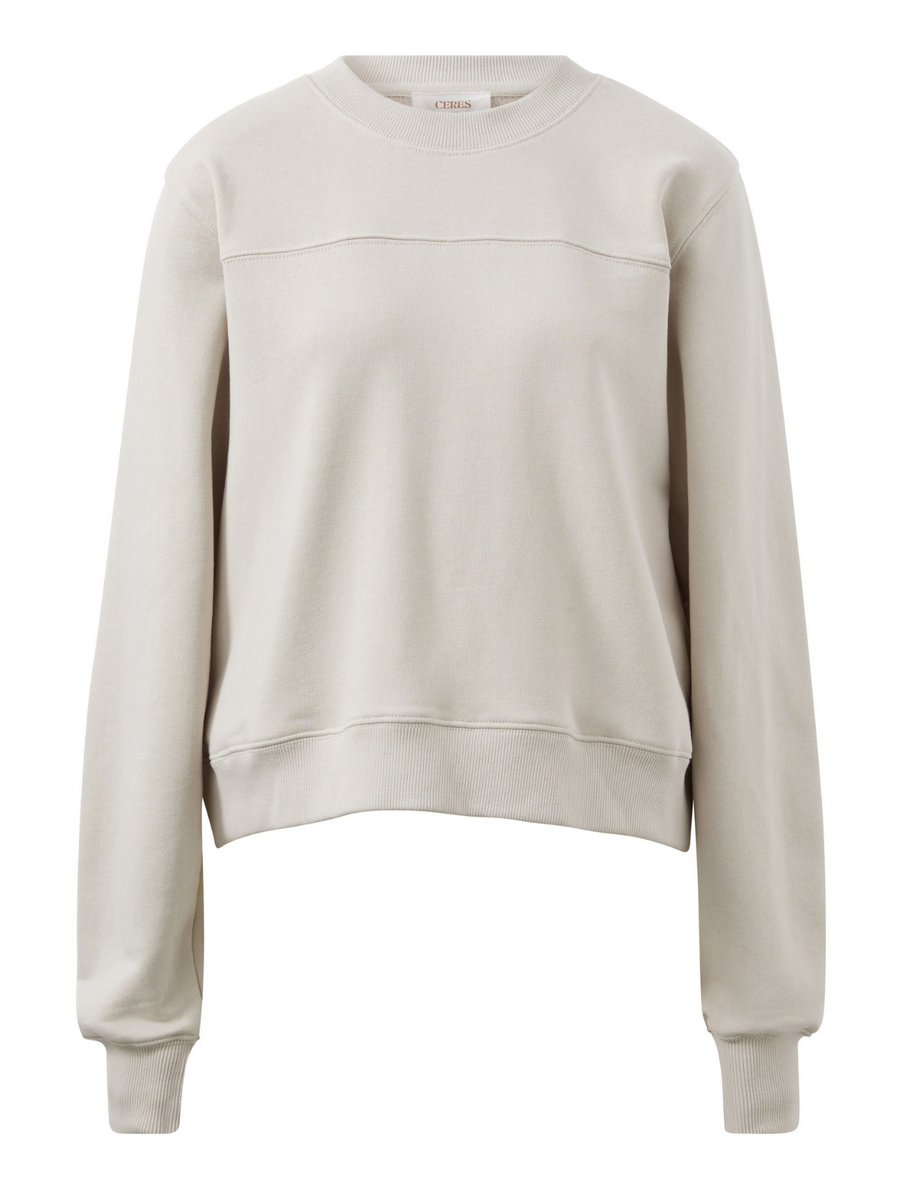 Seamed Fleece Top | Almond