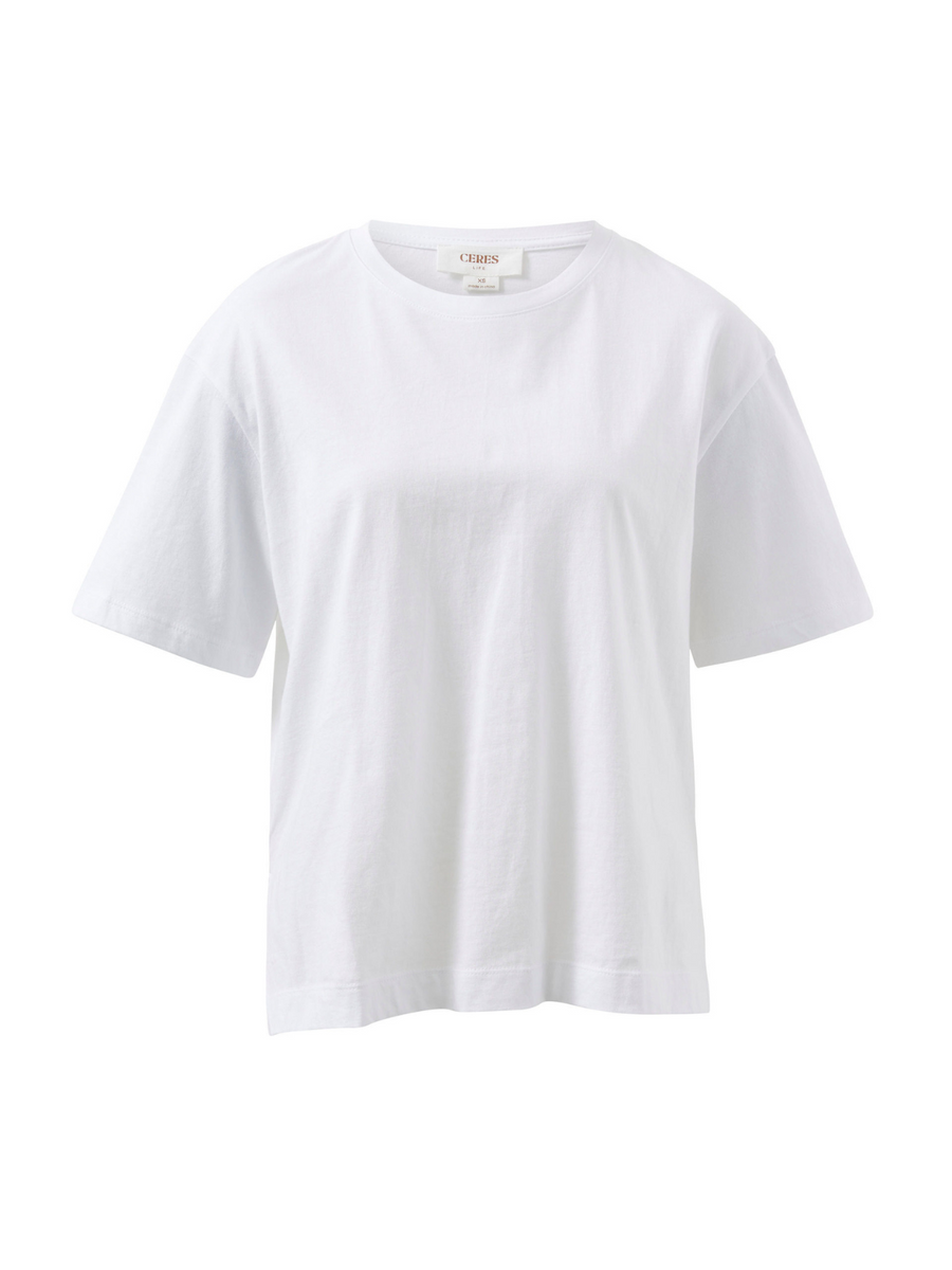 Stevie Slouchy Tee | White