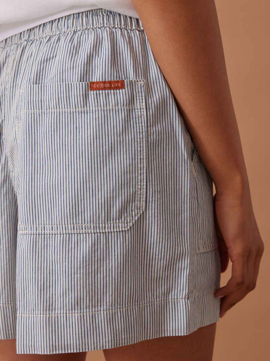 Weekender Short | Fresh Blue Stripe