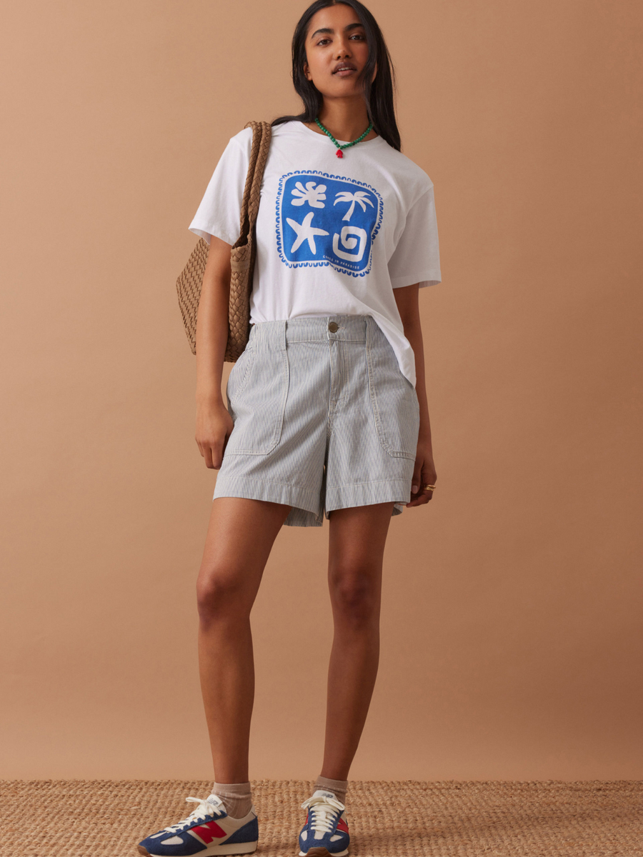Weekender Short | Fresh Blue Stripe
