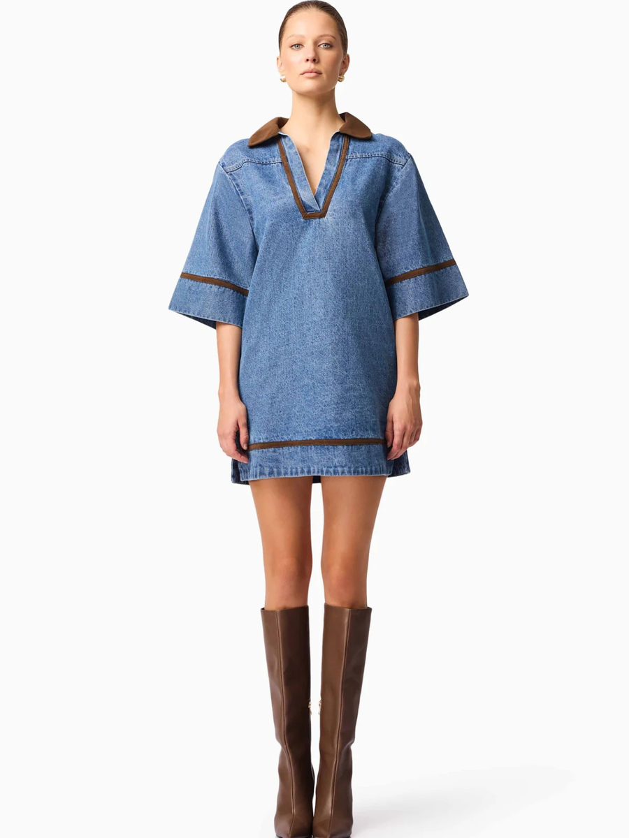 Rhea Denim Shirt Dress