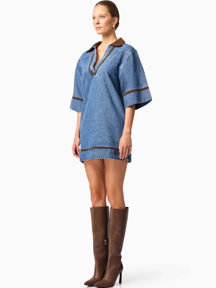 Rhea Denim Shirt Dress