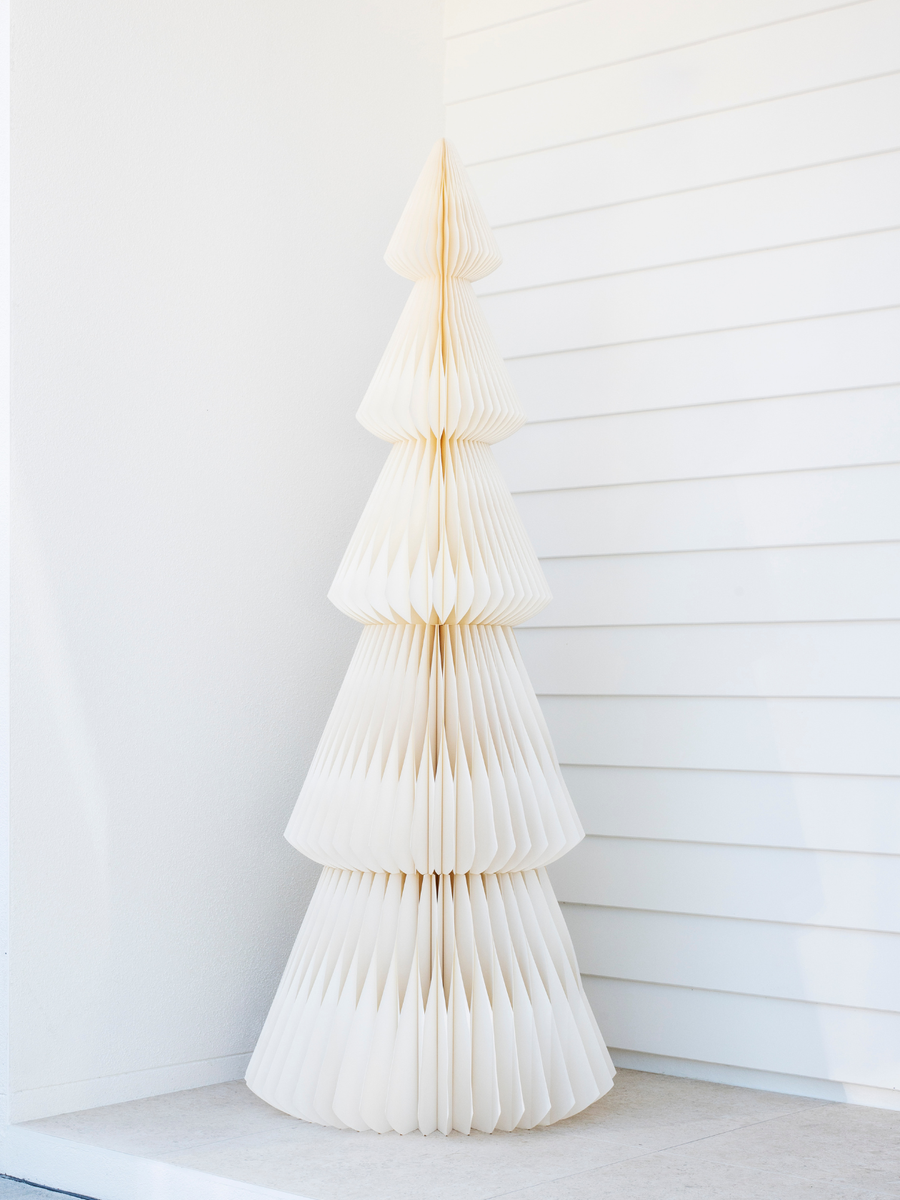 Evergreen Tree Standing | Off-White 160cm