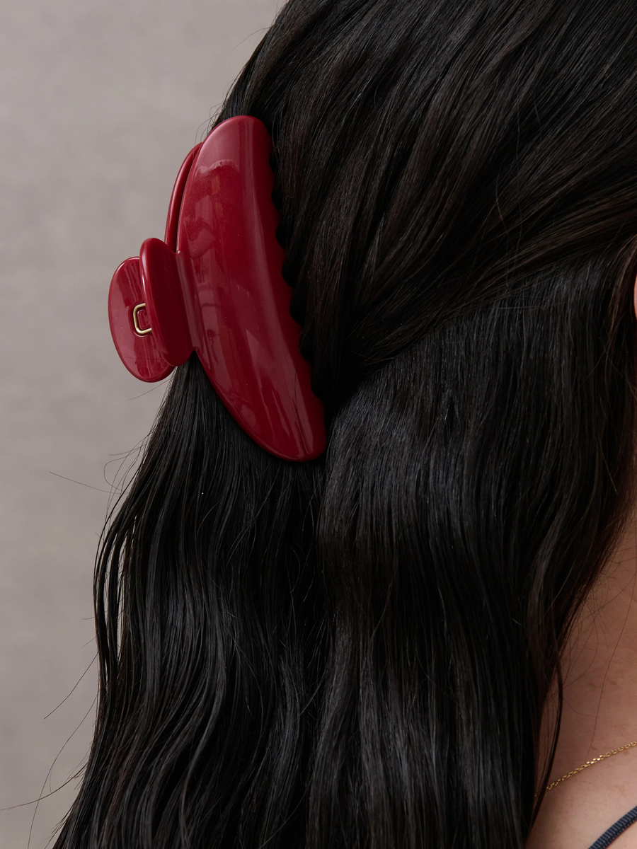 Ruby Christmas Hair Claw Clip