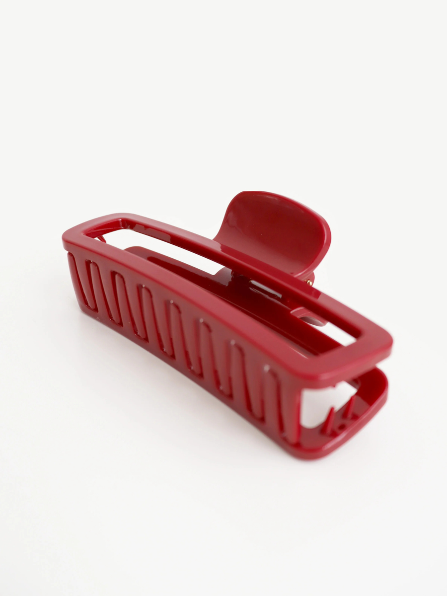 Ruby Square Hair Claw Clip