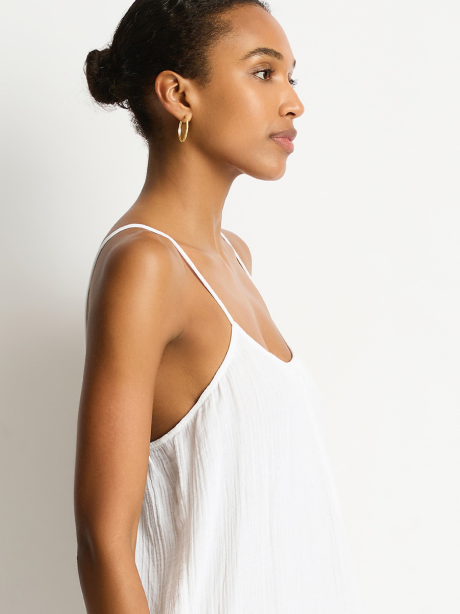 Sunset Tie Back Sundress | White